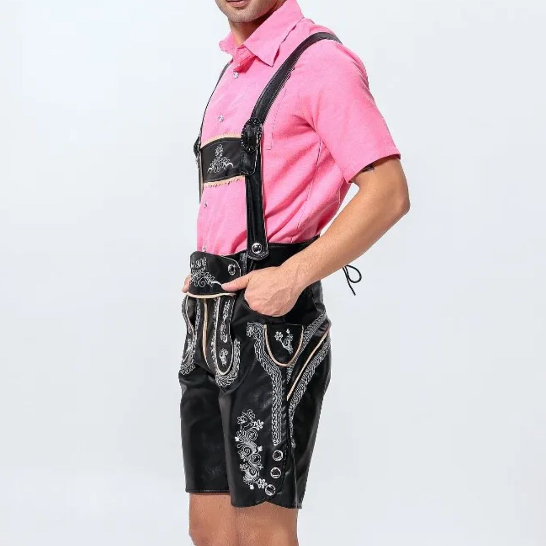 Lederhose Anton - Heren Lederhosen Oktoberfest Kostuum – Authentiek Beiers Outfit