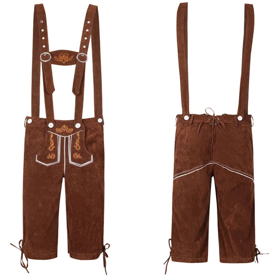 Lederhose Fritz – Complete Oktoberfest Lederhosen Outfit with Braces