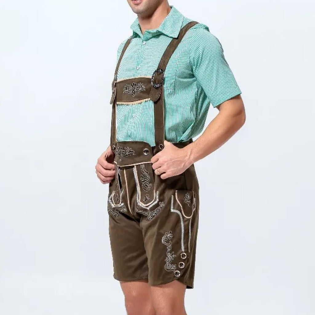 Lederhose Anton - Heren Lederhosen Oktoberfest Kostuum – Authentiek Beiers Outfit