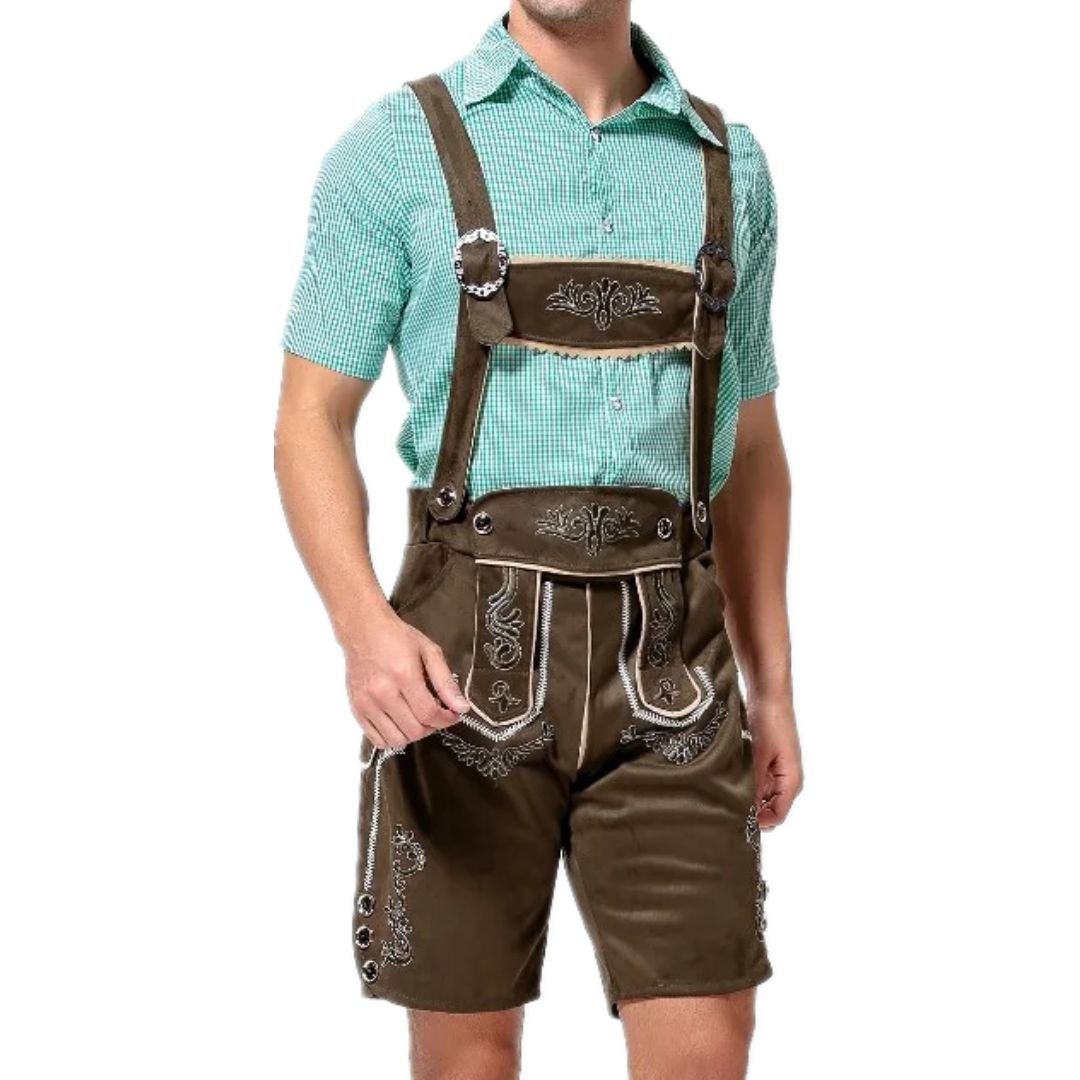 Lederhose Anton - Heren Lederhosen Oktoberfest Kostuum – Authentiek Beiers Outfit