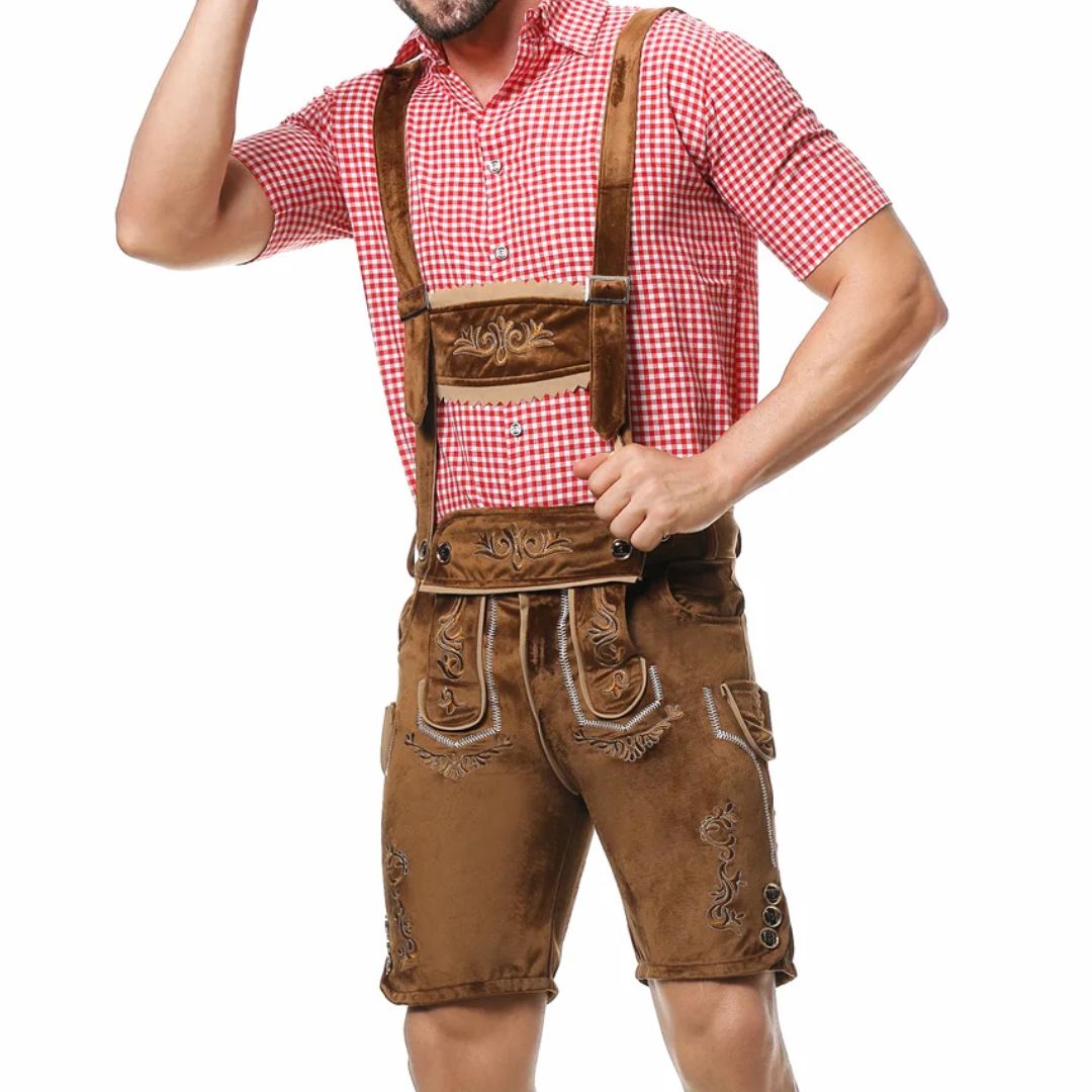 Lederhose Gregory – Authentic Bavarian-Style Oktoberfest Lederhosen Outfit
