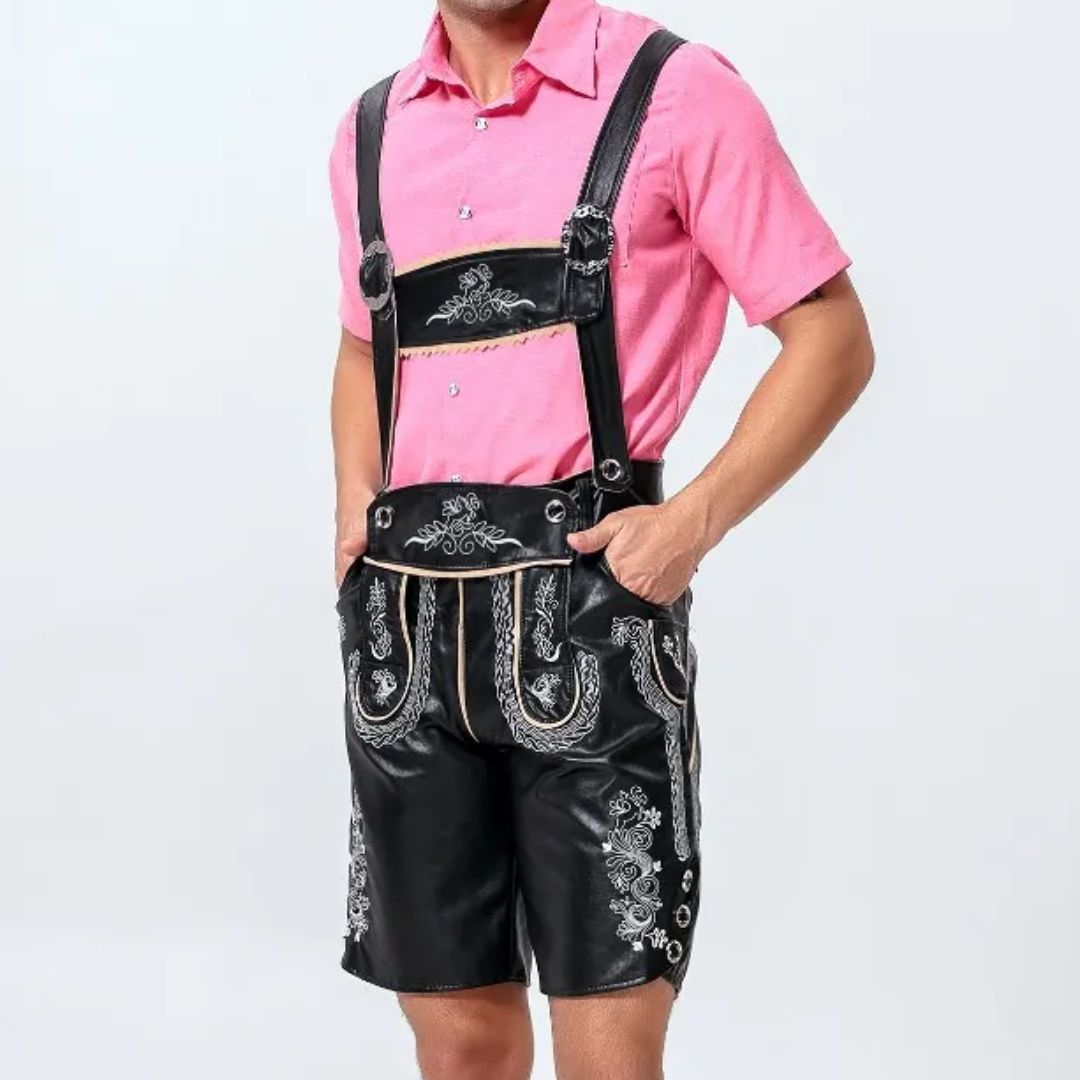 Lederhose Anton - Heren Lederhosen Oktoberfest Kostuum – Authentiek Beiers Outfit