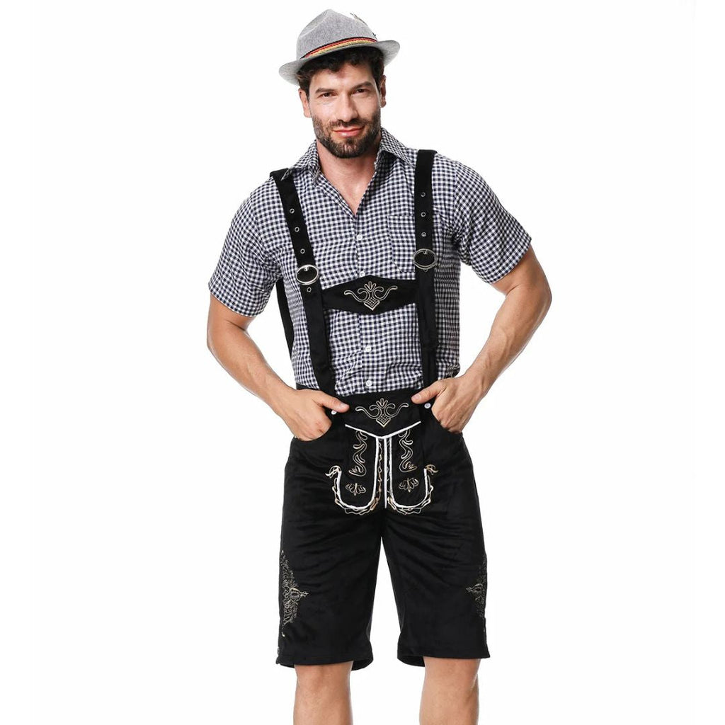 Lederhose Wolfgang - Heren Lederhosen Oktoberfest Kostuum – Authentieke Beierse Outfit