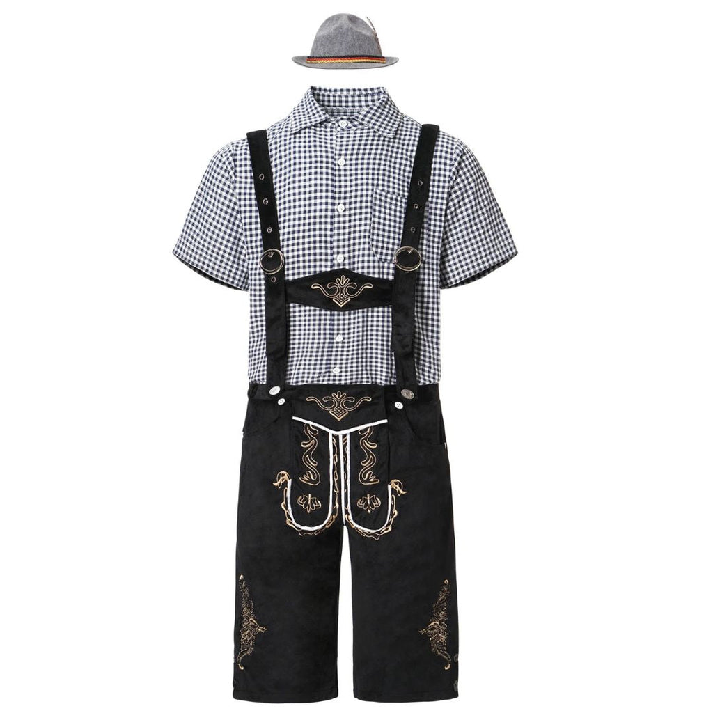 Lederhose Wolfgang - Heren Lederhosen Oktoberfest Kostuum – Authentieke Beierse Outfit