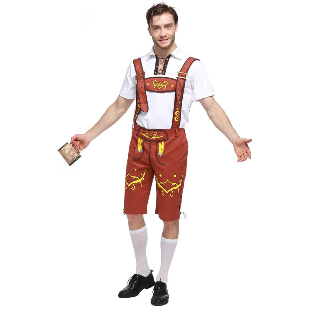Lederhose Hans - Heren Traditionele Lederhosen Oktoberfest Outfit