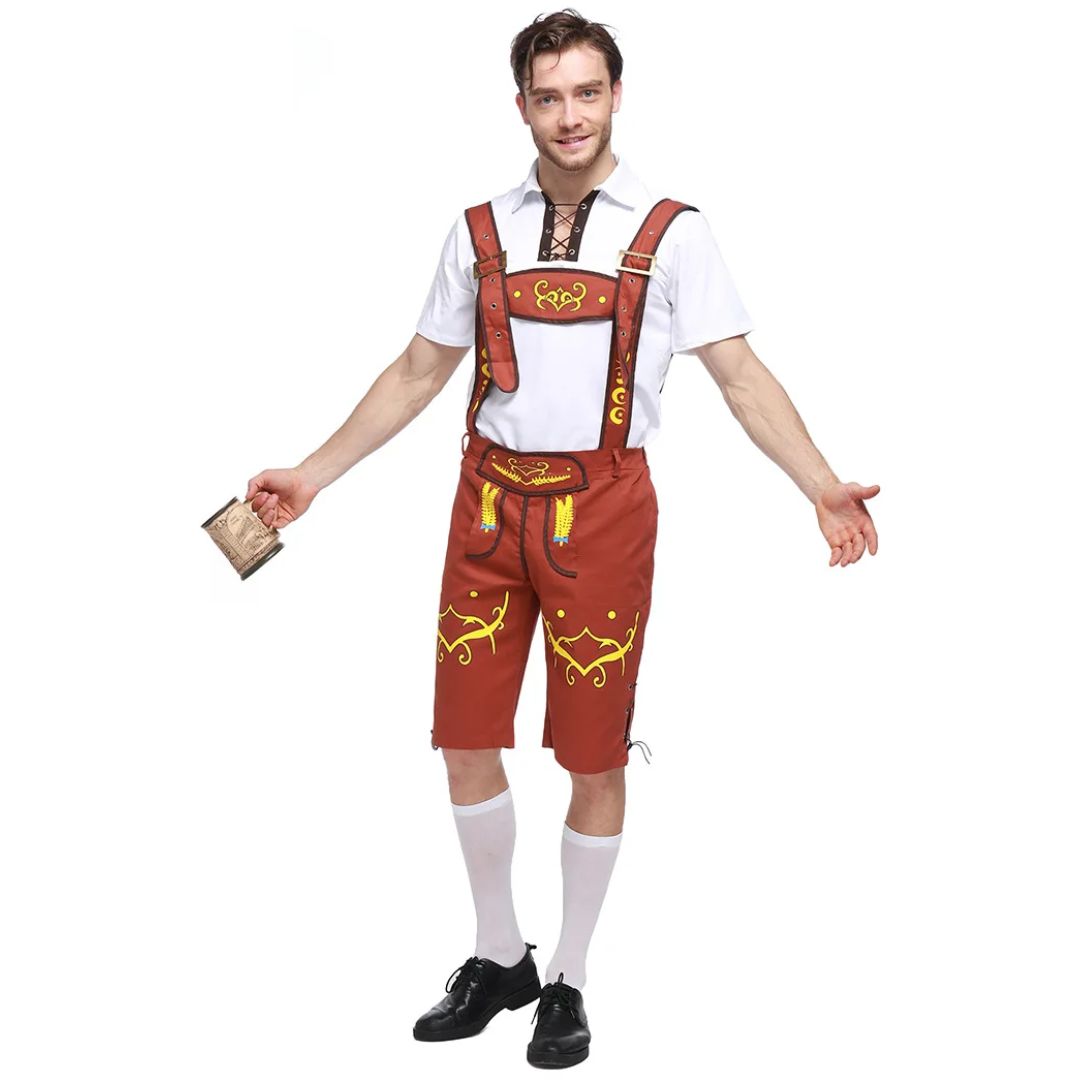 Lederhose Hans - Heren Traditionele Lederhosen Oktoberfest Outfit