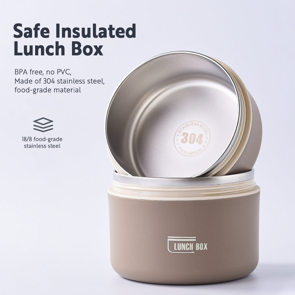 Thermal Lunch Box – Double-Walled Stainless Steel, Leak-Proof Seal
