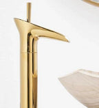 Waterfall Bathroom Sink Faucet – Tall Single Handle Basin Mixer Tap