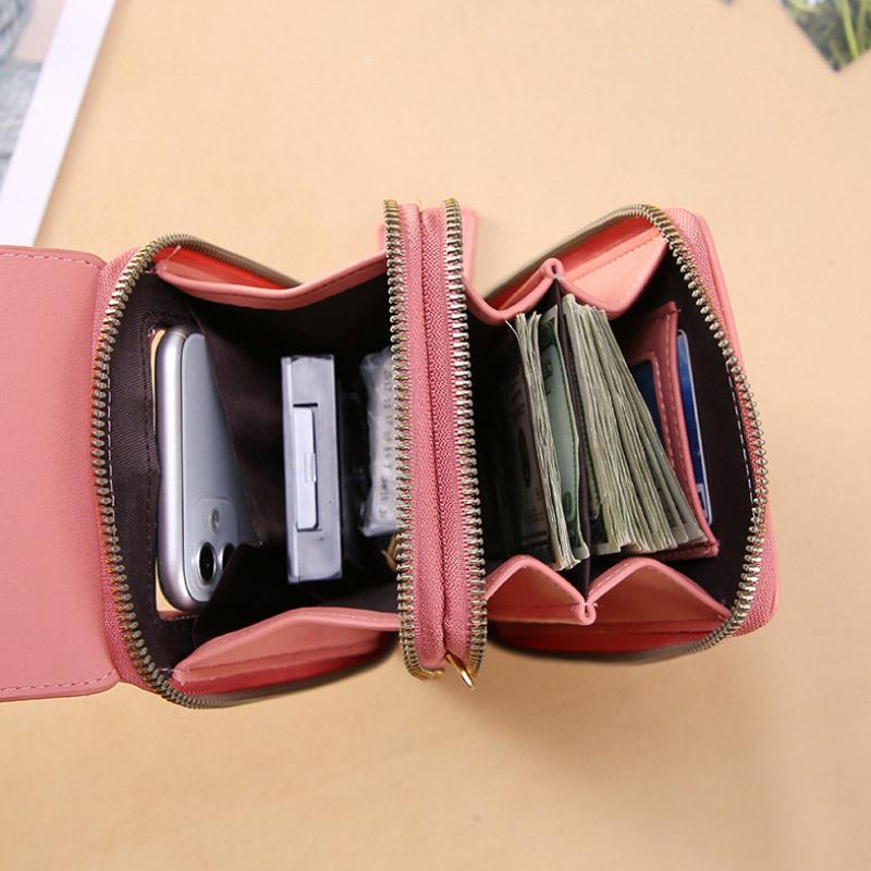 Crossbody Phone Bag – RFID Blocking Lining with Touchscreen Pocket