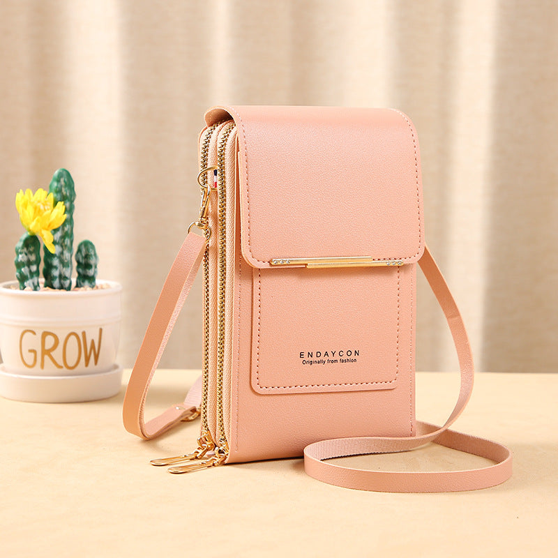 Crossbody Phone Bag – RFID Blocking Lining with Touchscreen Pocket