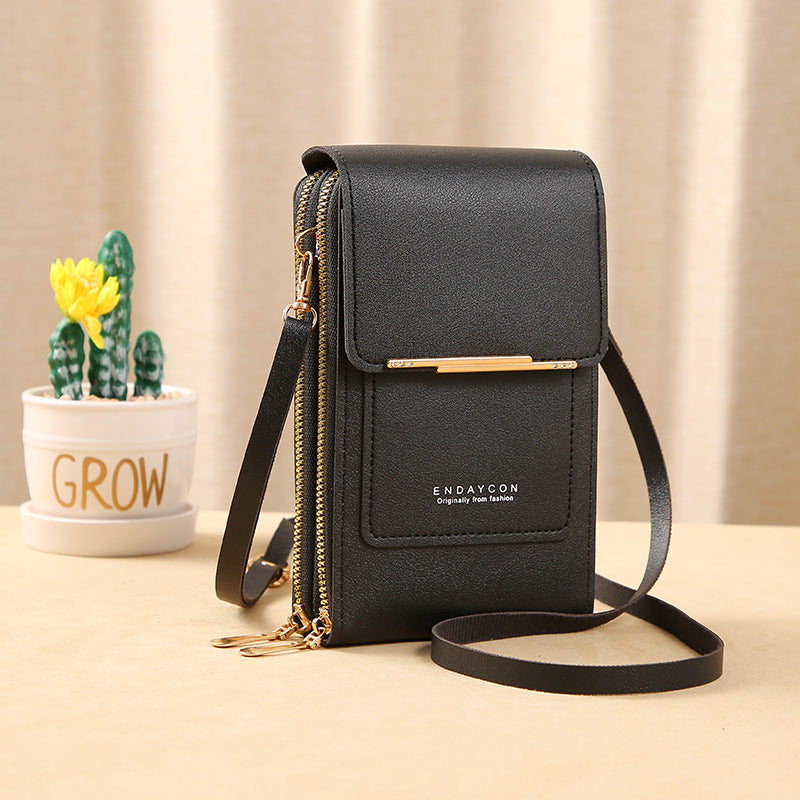 Crossbody Phone Bag – RFID Blocking Lining with Touchscreen Pocket