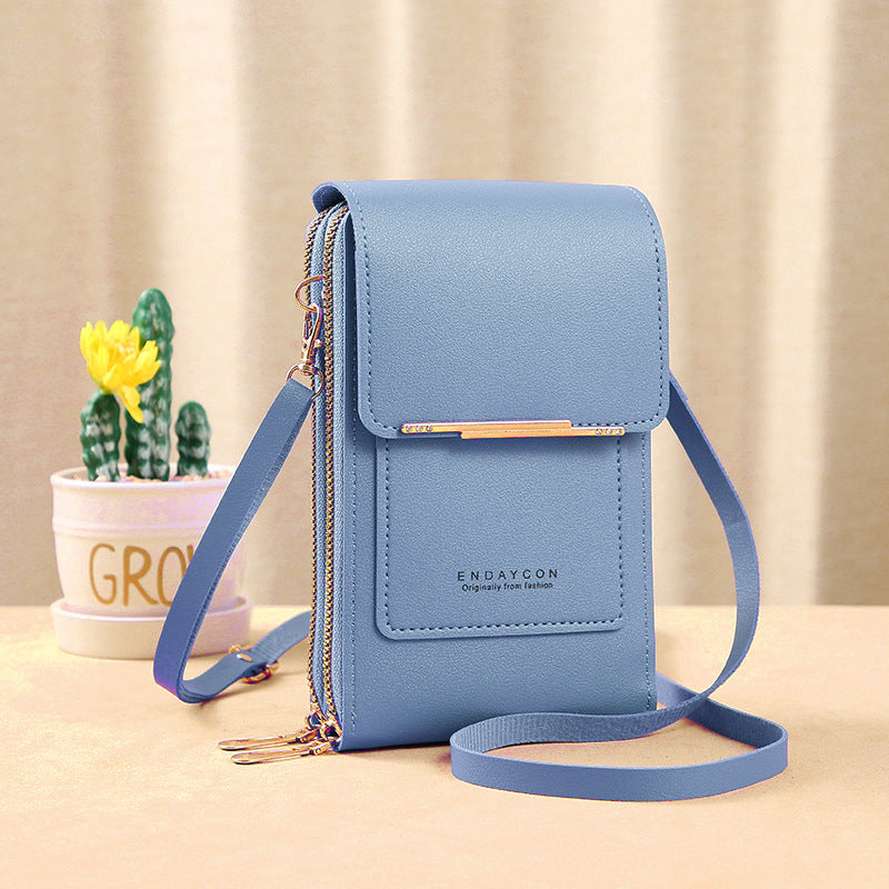 Crossbody Phone Bag – RFID Blocking Lining with Touchscreen Pocket