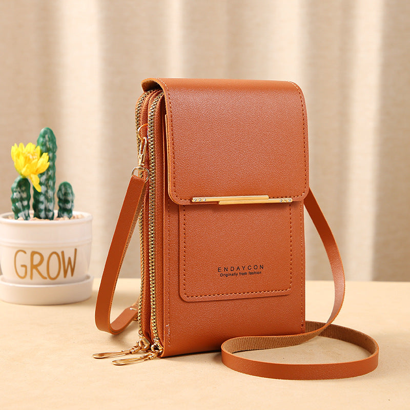 Crossbody Phone Bag – RFID Blocking Lining with Touchscreen Pocket
