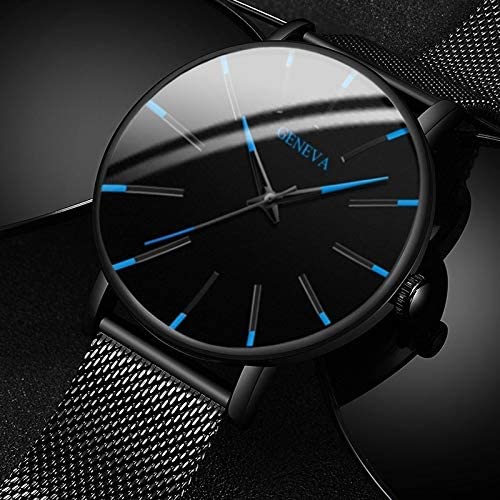 Men's Watch Ultra-Thin – Mesh Strap, Quartz Movement, Scratch-Resistant