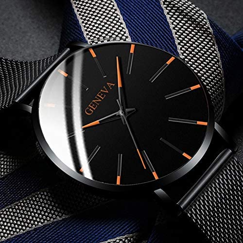 Men's Watch Ultra-Thin – Mesh Strap, Quartz Movement, Scratch-Resistant