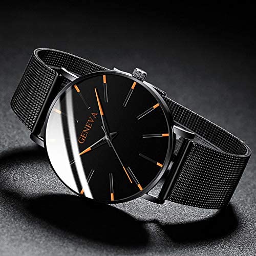 Men's Watch Ultra-Thin – Mesh Strap, Quartz Movement, Scratch-Resistant