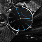 Men's Watch Ultra-Thin – Mesh Strap, Quartz Movement, Scratch-Resistant