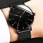 Men's Watch Ultra-Thin – Mesh Strap, Quartz Movement, Scratch-Resistant
